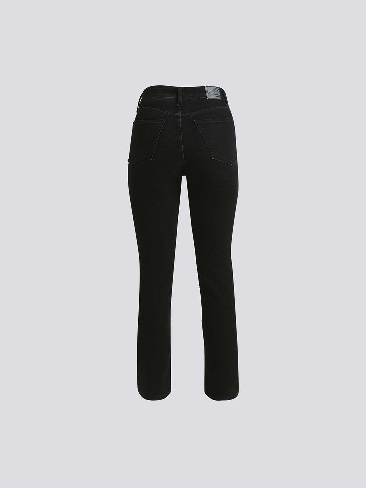 Pepe High Rise Jeans Black Cotton High Rise Jeans