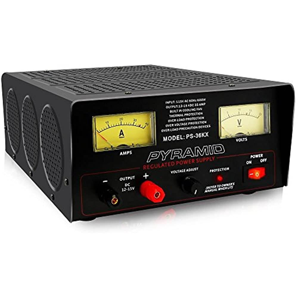 Pyramid Car Audio PS36KX 32-Amp Power Supply with Built-in Cooling Fan