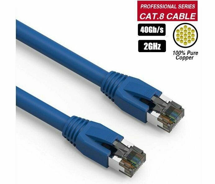 Cat 6 Ethernet Cable 50 ft Black Long Internet Network Cable High Speed Flat LAN Cable RJ45 Cord for Gaming Switch Modem Router Coupler