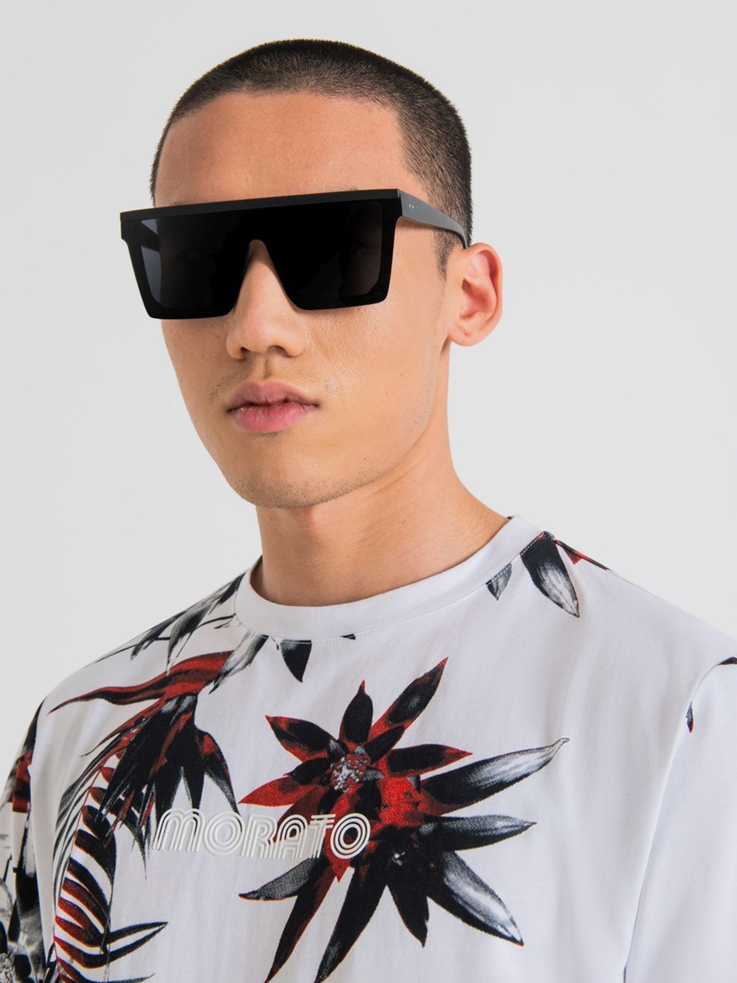Antony Morato White Regular Fit Printed T-Shirt