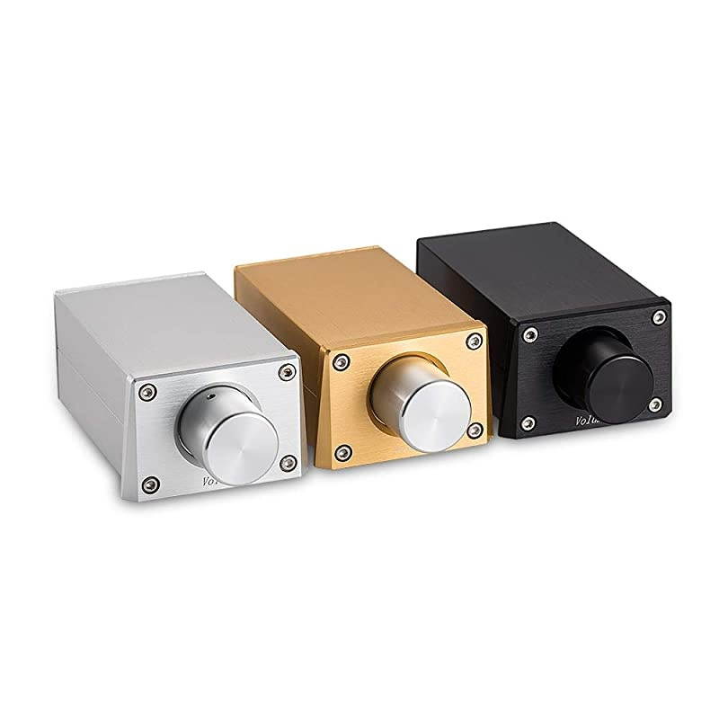 High Precision Passive Preamp Volume Controller VOL Control HiFi Preamplifier ALPS RCAHiFi Version Black