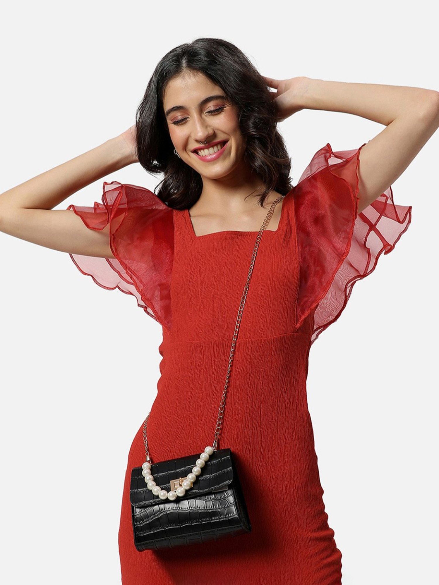 Kendall + Kylie Pink Medium Cross Body Bag