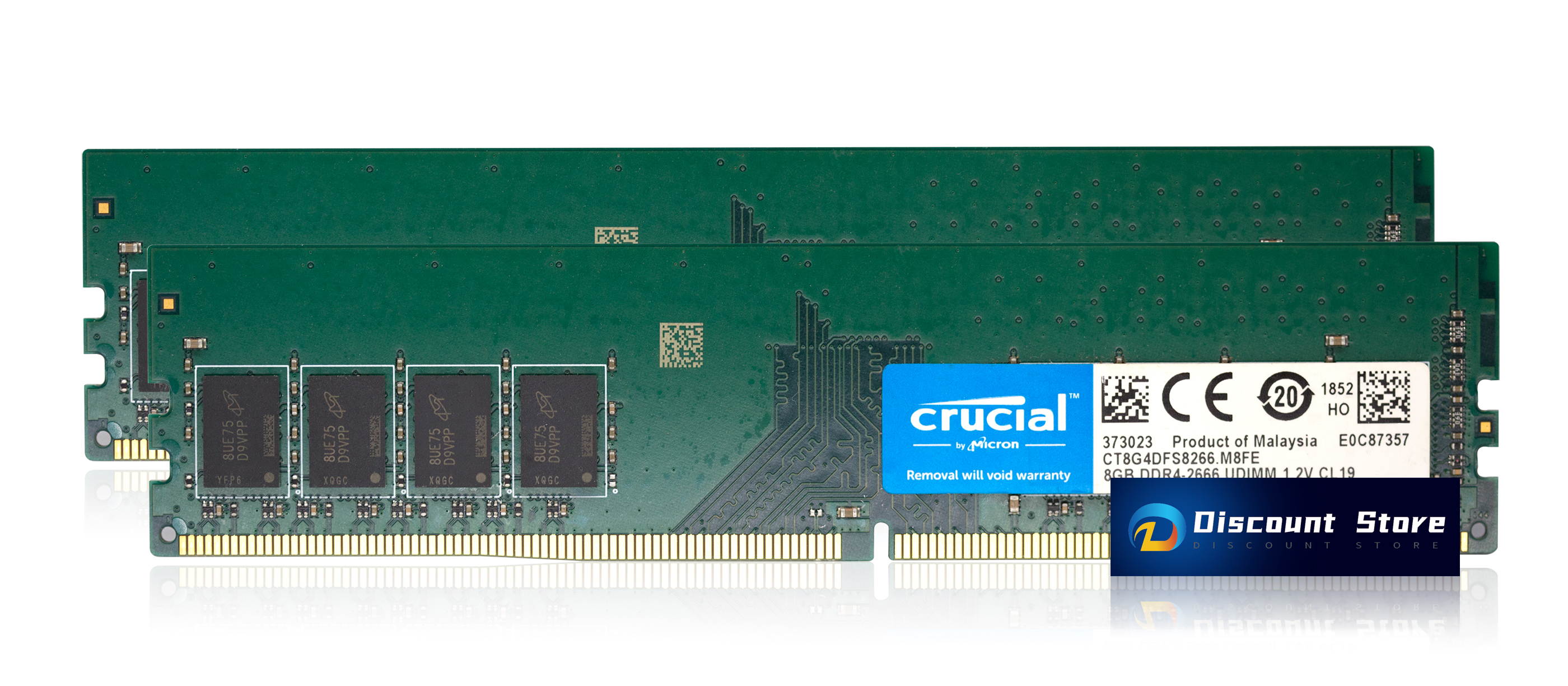 Crucial CT8G4DFS6266.M4FE 32GB(4X8GB) DDR4-2666 PC4-21300 DIMM CL19 RAM 288-PIN Desktop Memory