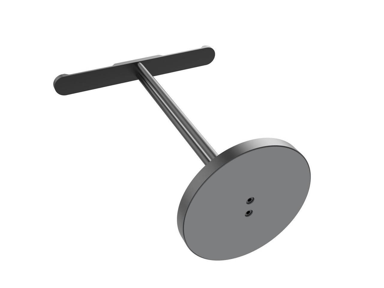 Double Headphones Stand, Aluminum Alloy Desk 3 Headset Holder Supporting Desktop Earphone Hanger Mount Storage Rack with Heavy Base for Home and Office Display Spacegrey