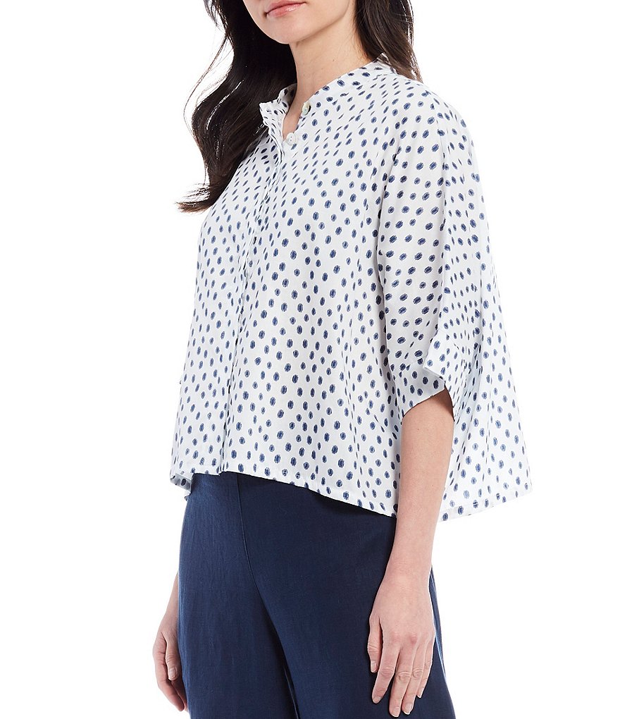 Bryn Walker Joe Dolman Sleeve Dotted Cotton Shirt
