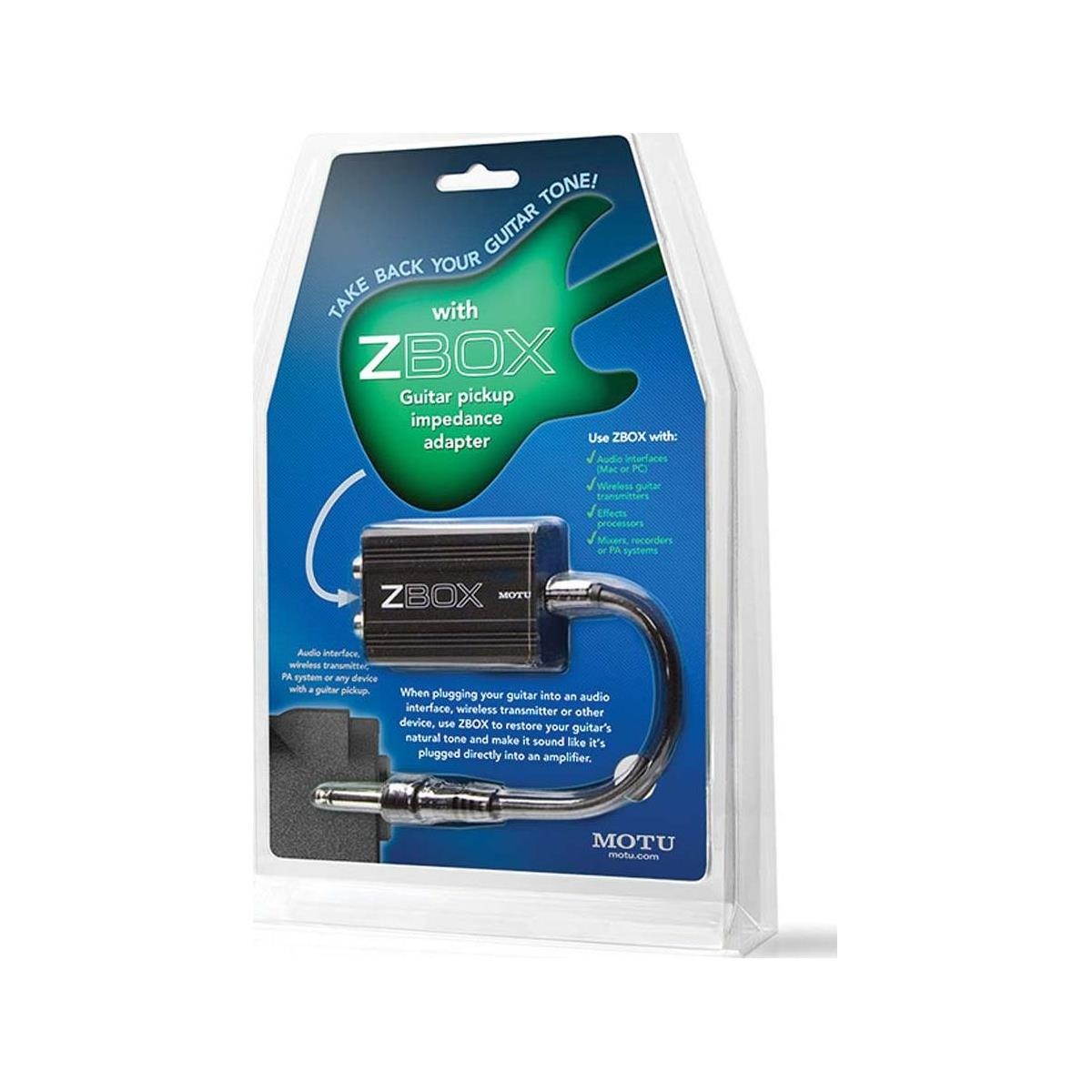 MOTU Zbox Guitar Impedence Adapter