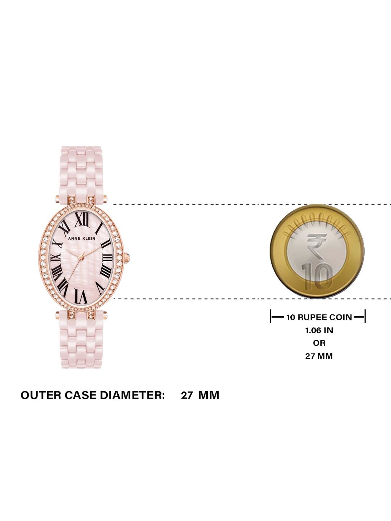 Anne Klein AK3996RGLP Spring Summer 2024 Analog Watch for Women