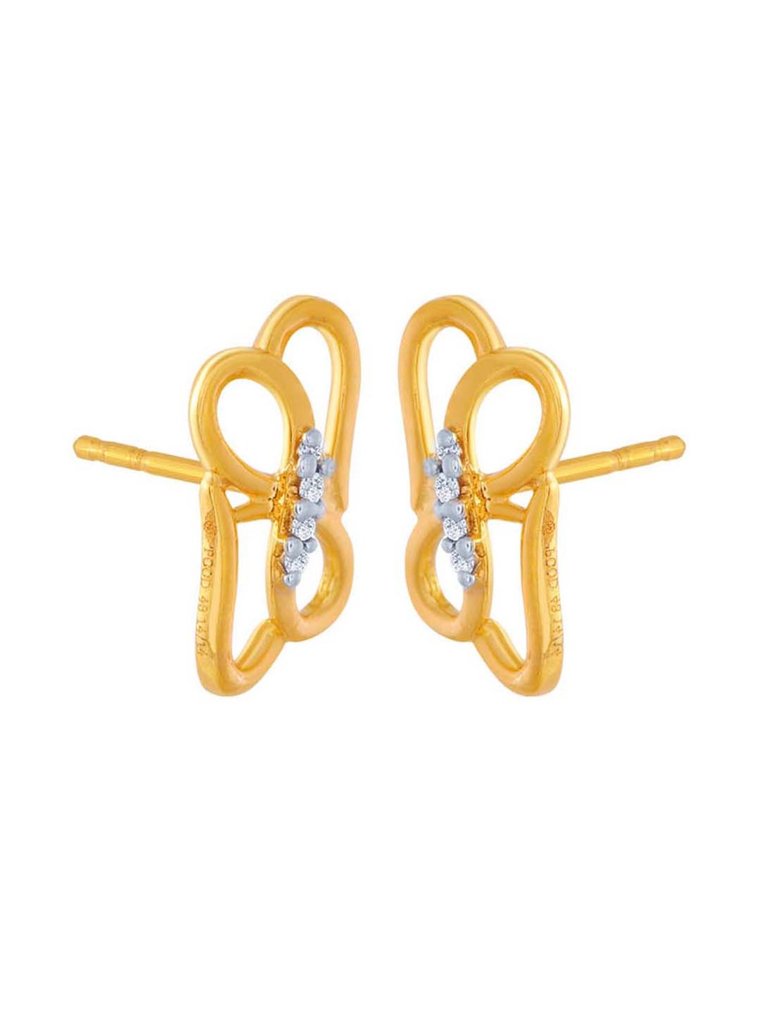 P.C. Chandra Jewellers 14 kt Gold Earrings