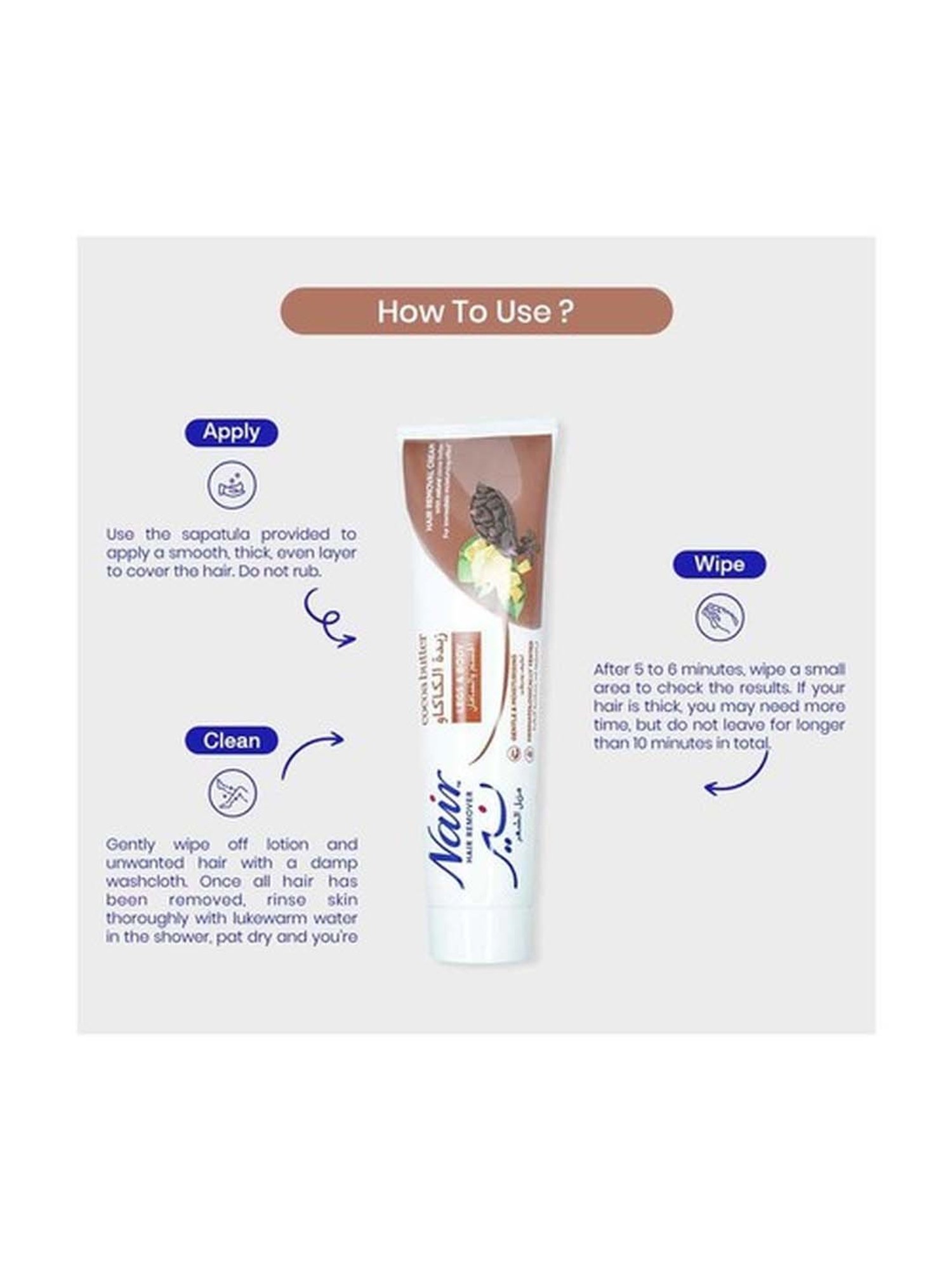 Nair Cocoa Butter Hair Removal Cream - 110 gm