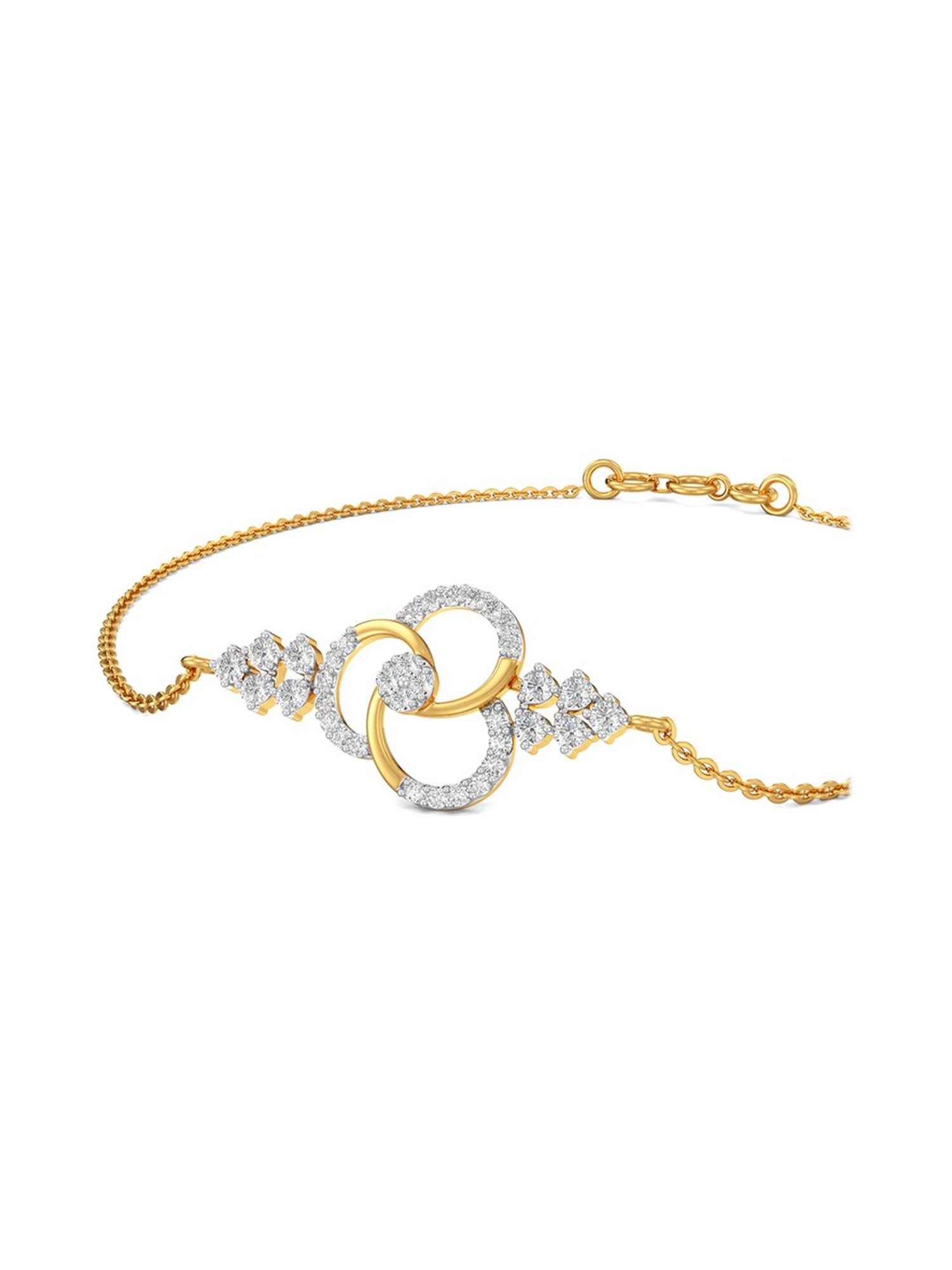 Mia by Tanishq Cupid Charm 14k Gold & Diamond Bracelet for Women
