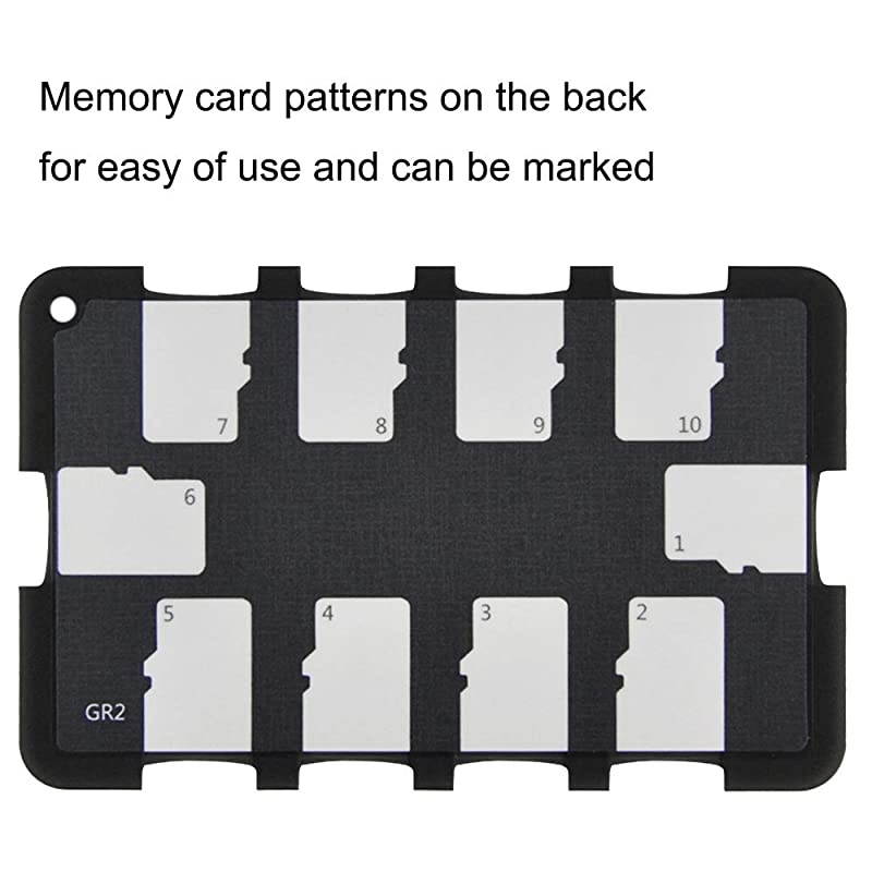 Slots SD Micro SD Card Case Storage Organizer Lightweight UltraThin Credit Card Size fit 2 SD SDHC SDXC Cards and 4 Micro SD TF MSD Cards