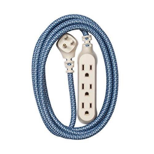 360 electrical 360417 habitat harmony braided extension cord, 8 ft.  summer twilight