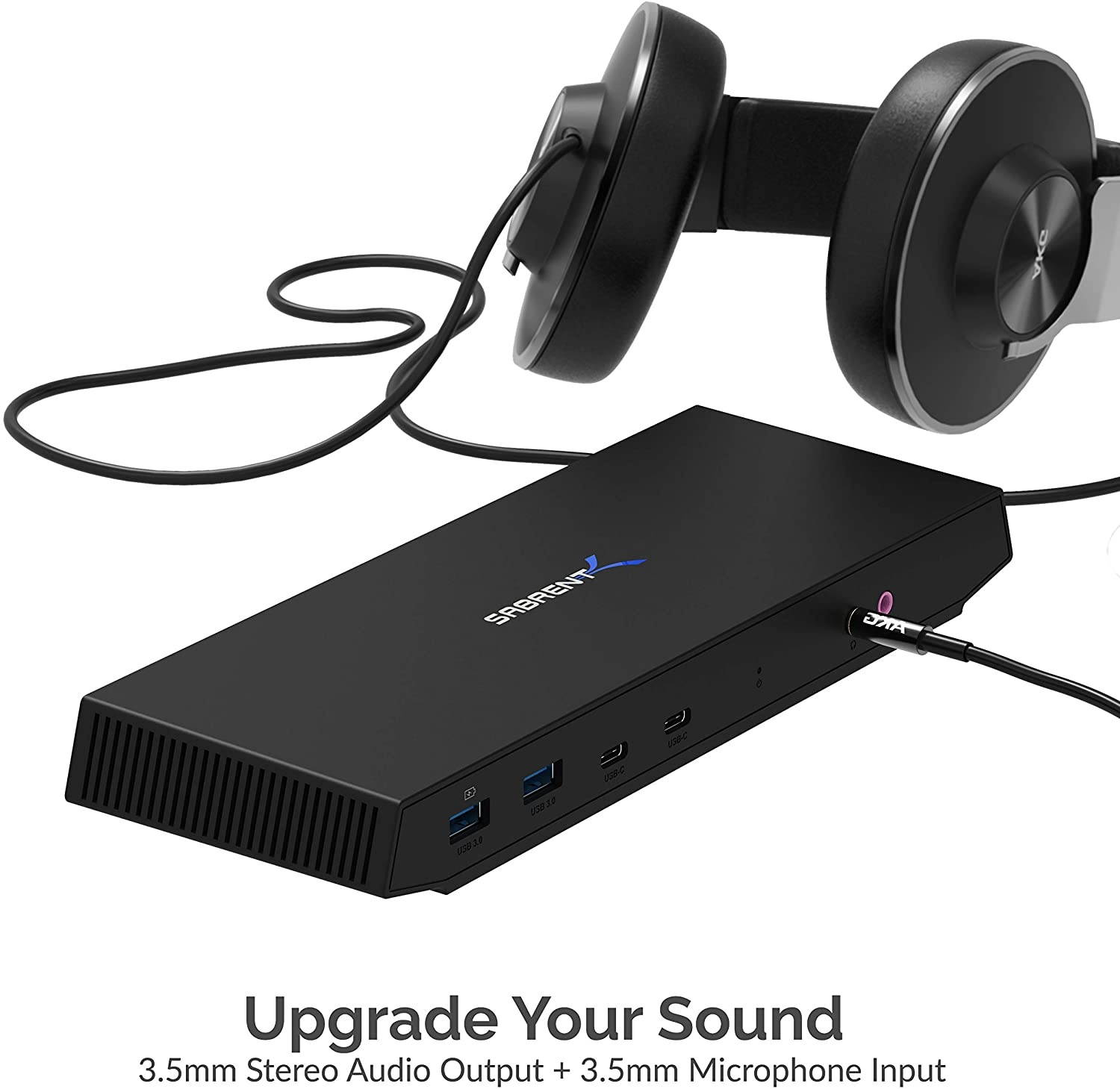 Sabrent USB Type-C Dual 4K Universal Docking Station with USB C Power Delivery (DS-WSPD)