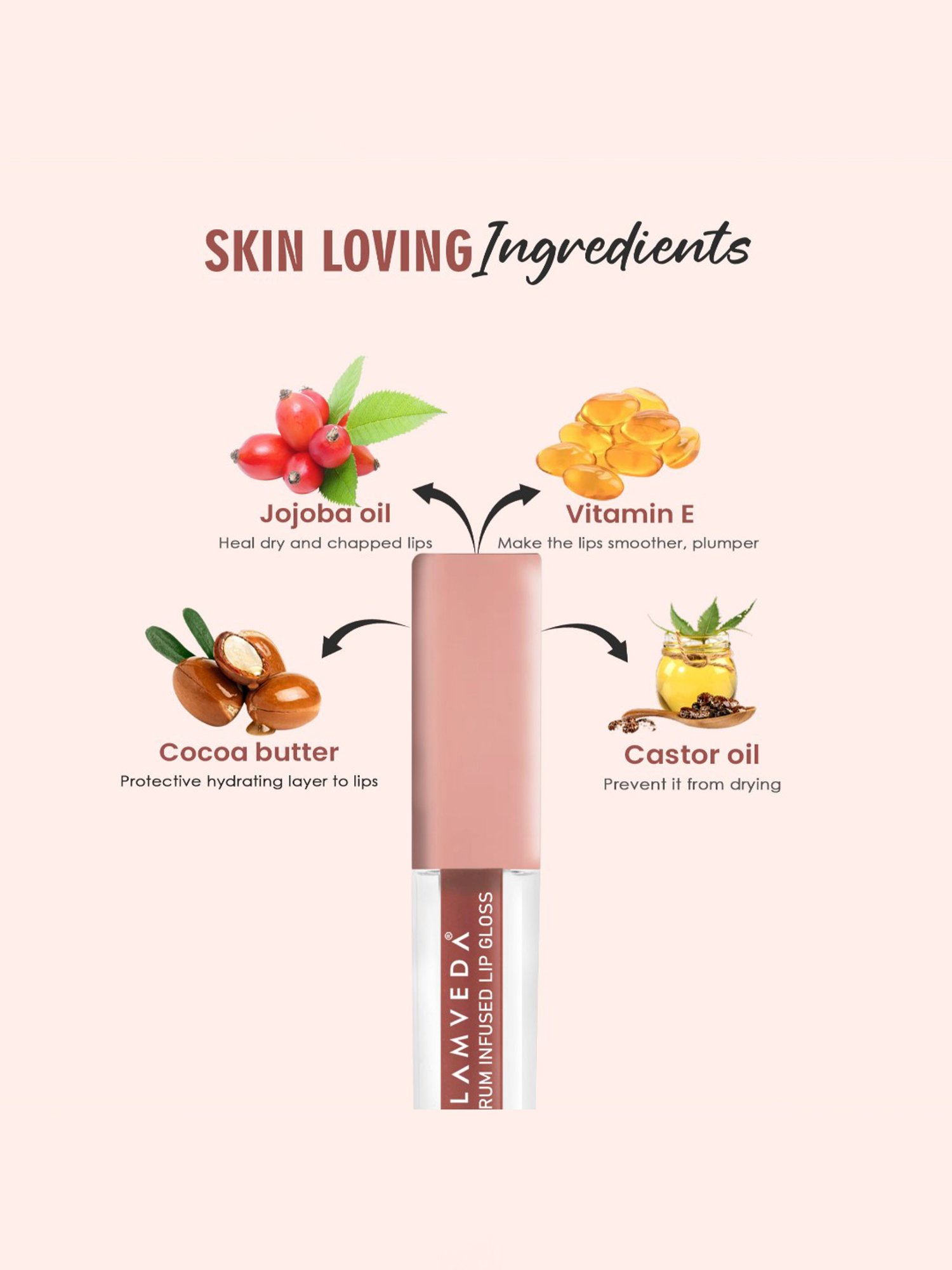 Glamveda Serum Infused Lip Gloss Pink in Paris-111 - 4.5 ml