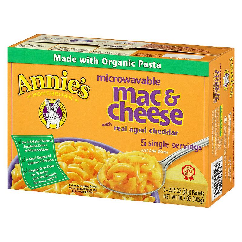 Annie's Homegrown Microwavable Macaroni & Cheese 5 ct