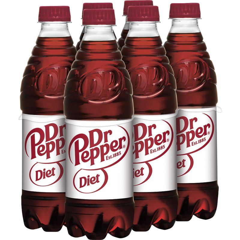 Diet Dr Pepper Soda - 6pk/0.5 L Bottles