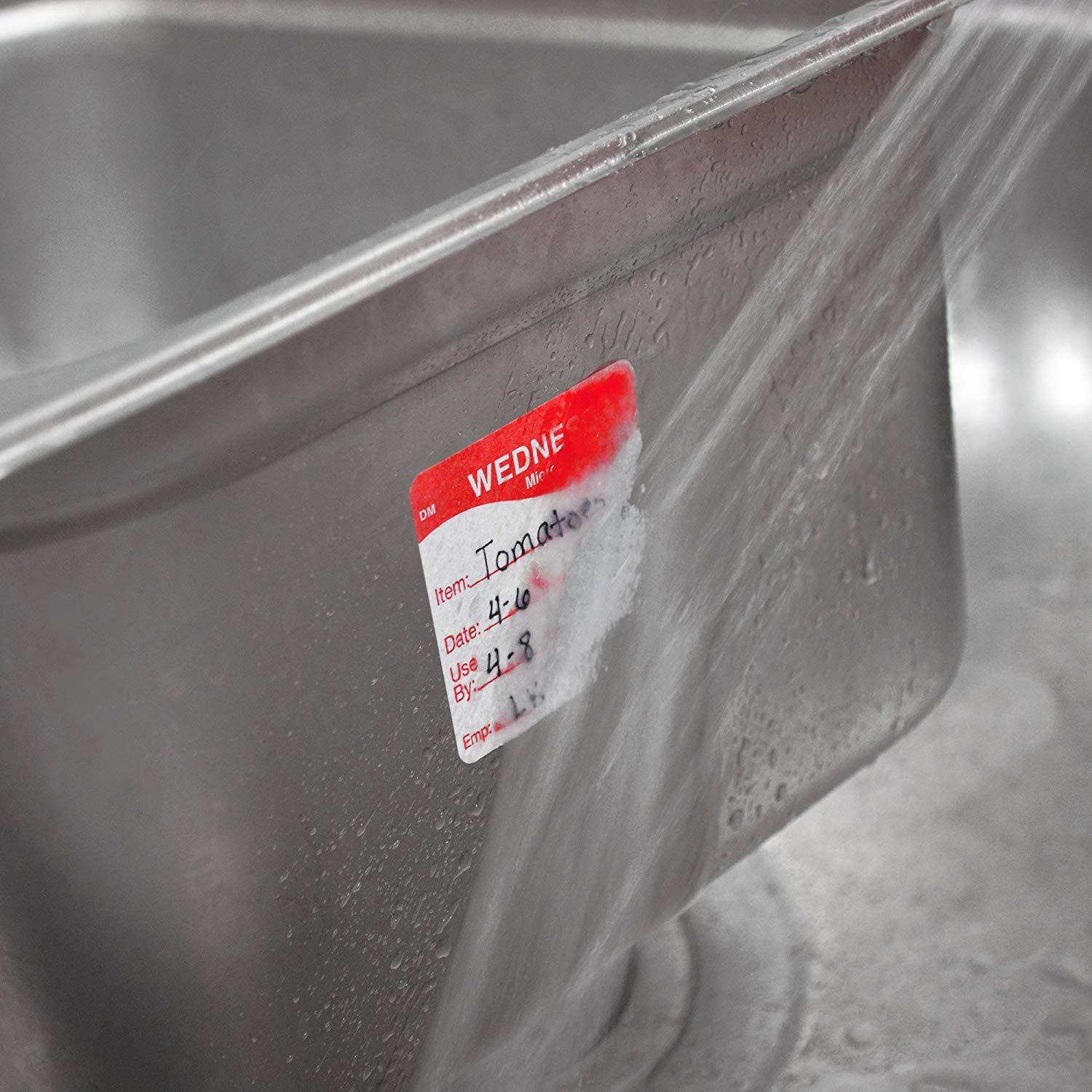 DayMark DissolveMark Day of the Week Trilingual Dissolvable Label, Saturday, 3/4" x 3/4", Orange (Roll of 1000)