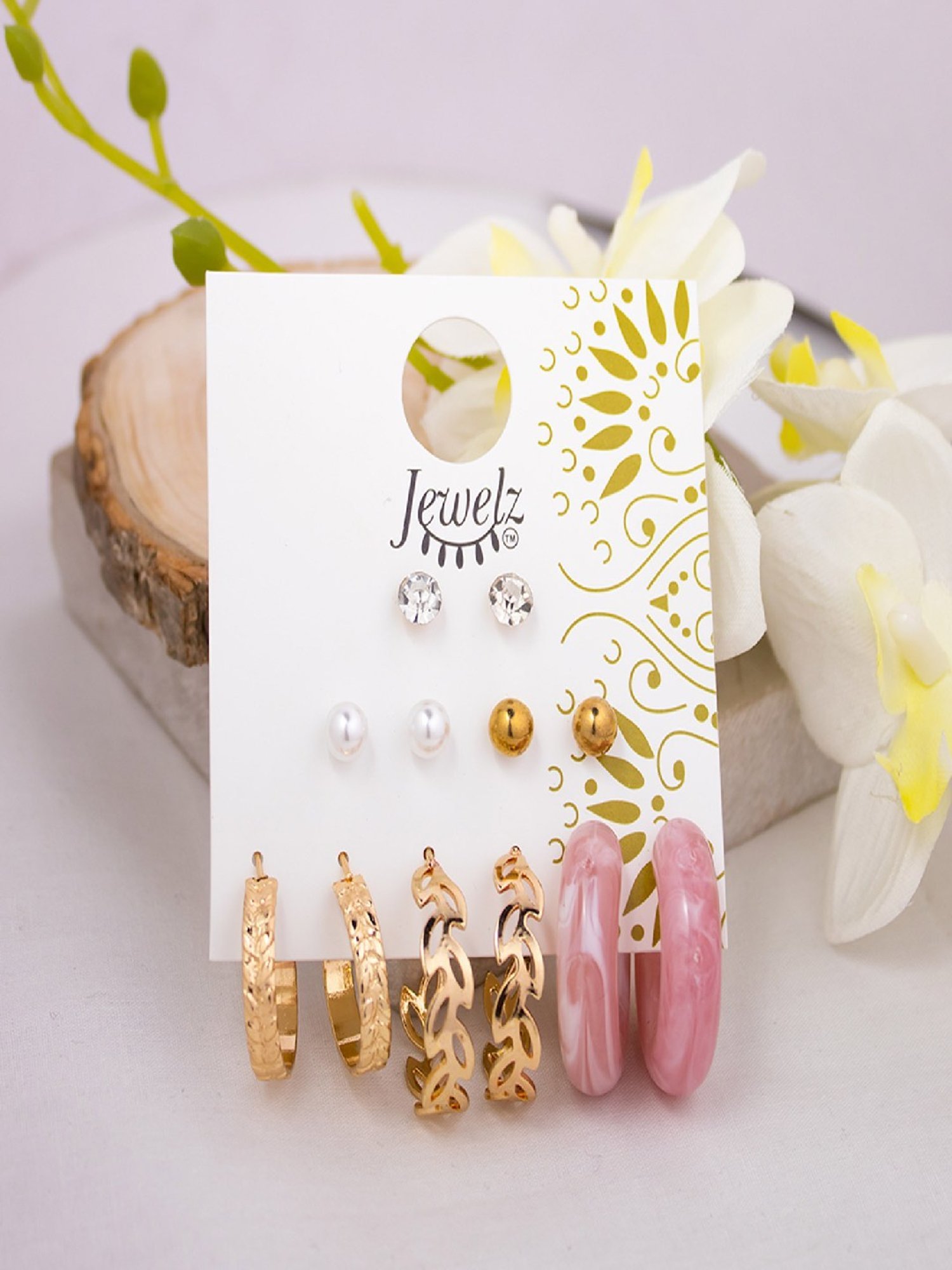 Jewelz Premium Collection Earrings for Girls & Women Pack of 6