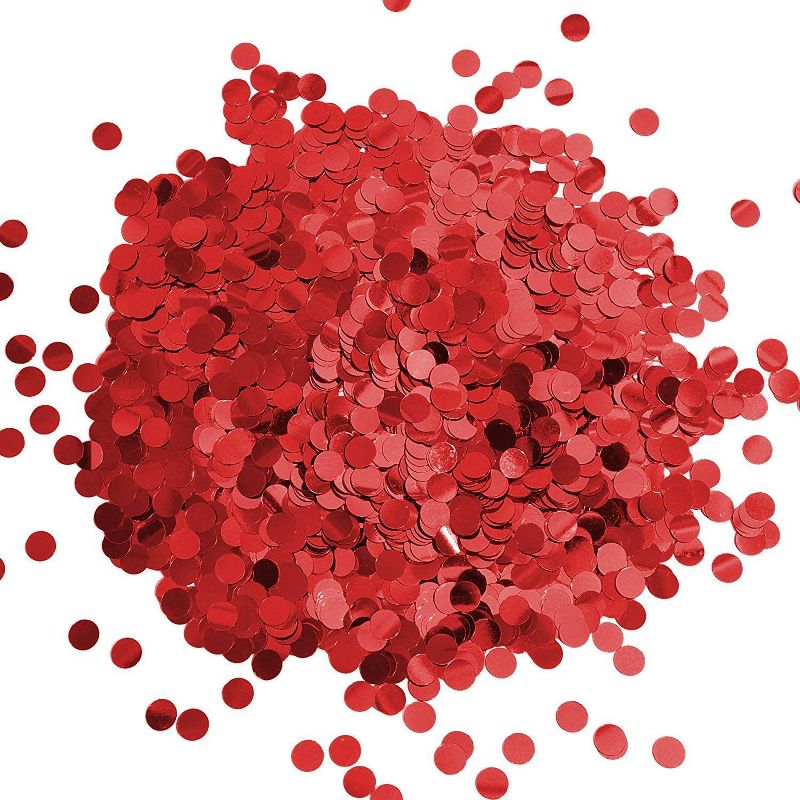 7oz Red Round Circle Confetti Dots for Table, Wedding Bachelorette Bridal Shower Baby Shower Birthday Party Supplies Favors Decorations