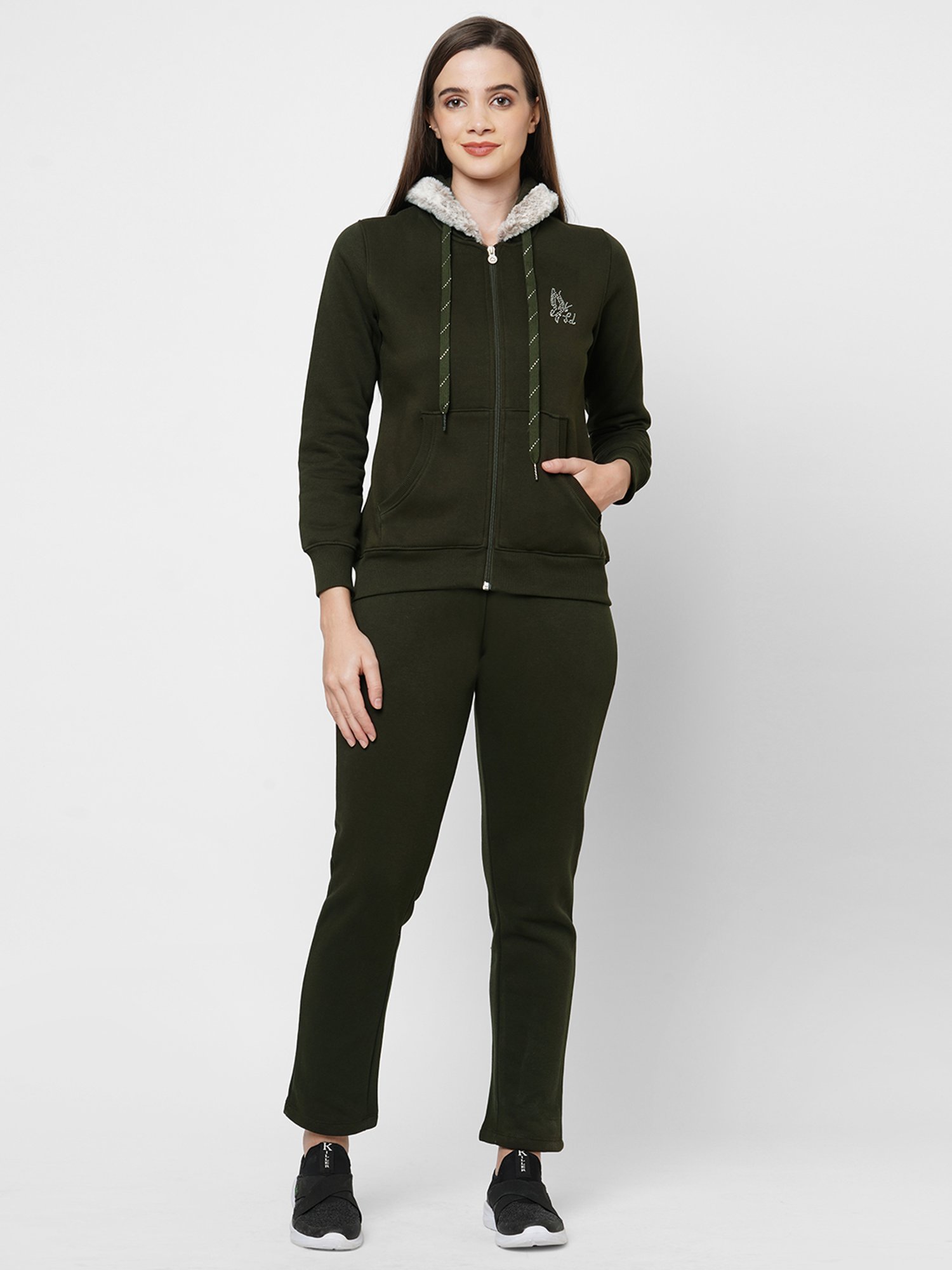 Sweet Dreams Green Hooded Sweatshirt & Trackpants Set