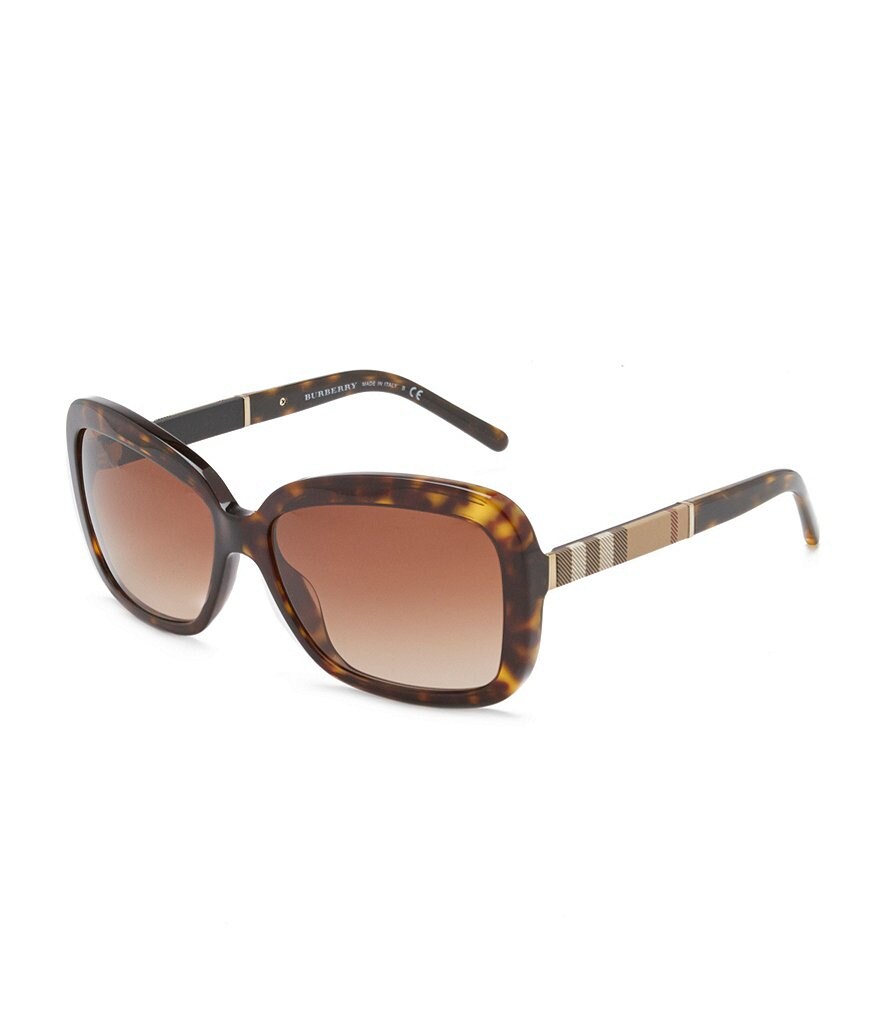 Burberry Canvas Check Square Gradient Sunglasses