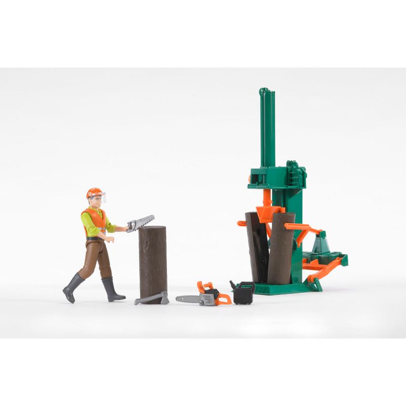 Bruder bworld Logging Set with Man, Chainsaw, Axe, Accessories