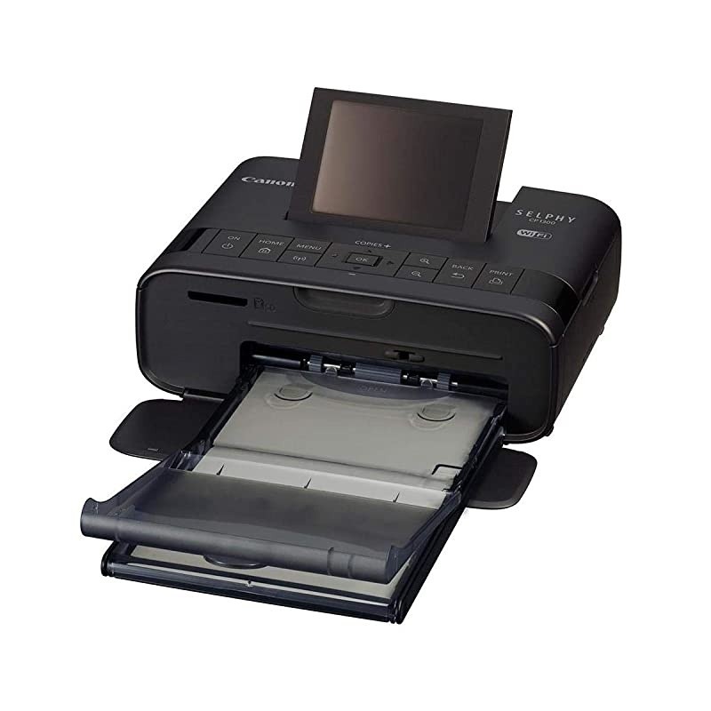 SELPHY CP1300 Compact Photo Printer Battery Bundle (Black)