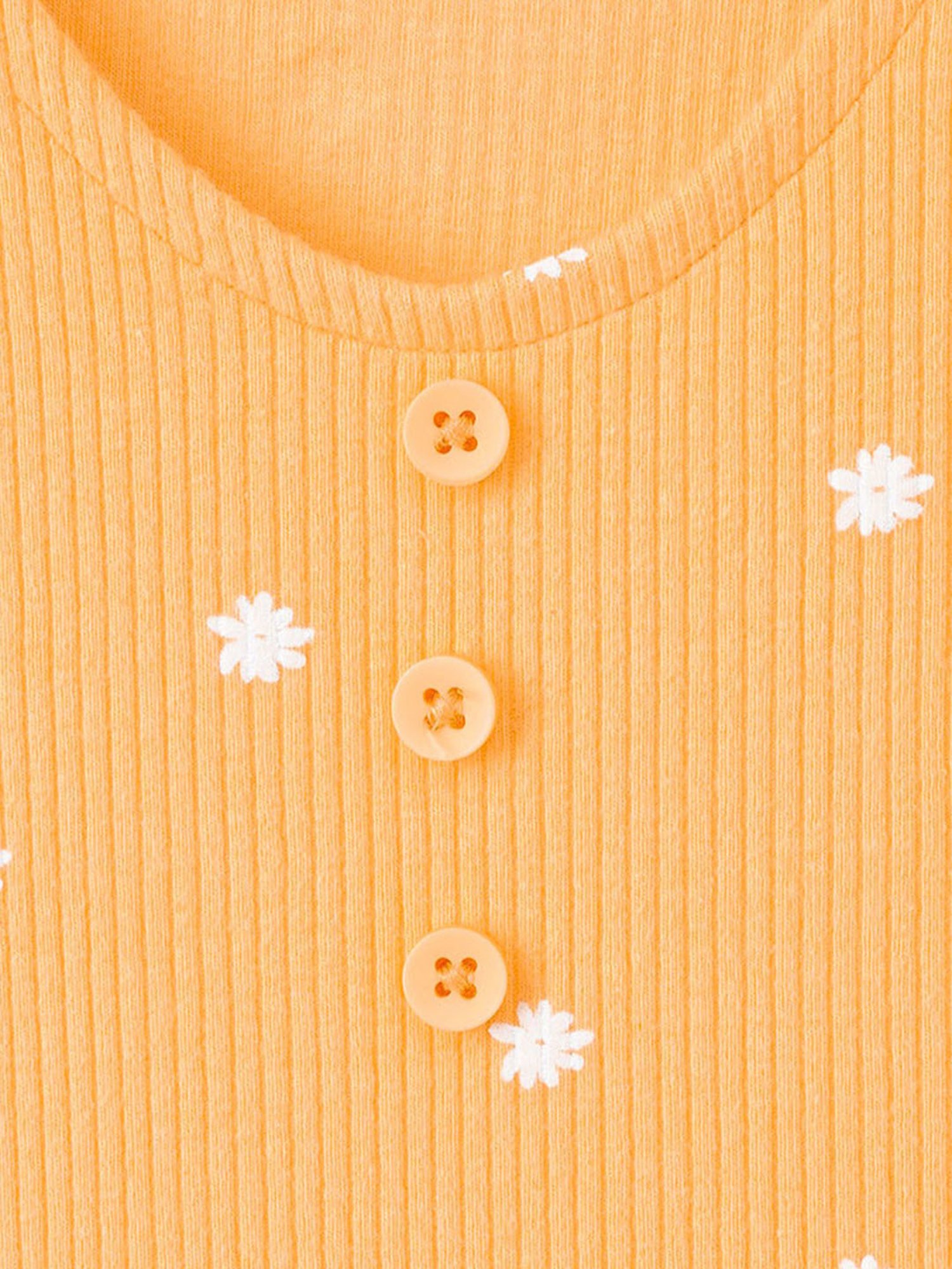 Edheads Kids Orange Cotton Regular Fit Dress