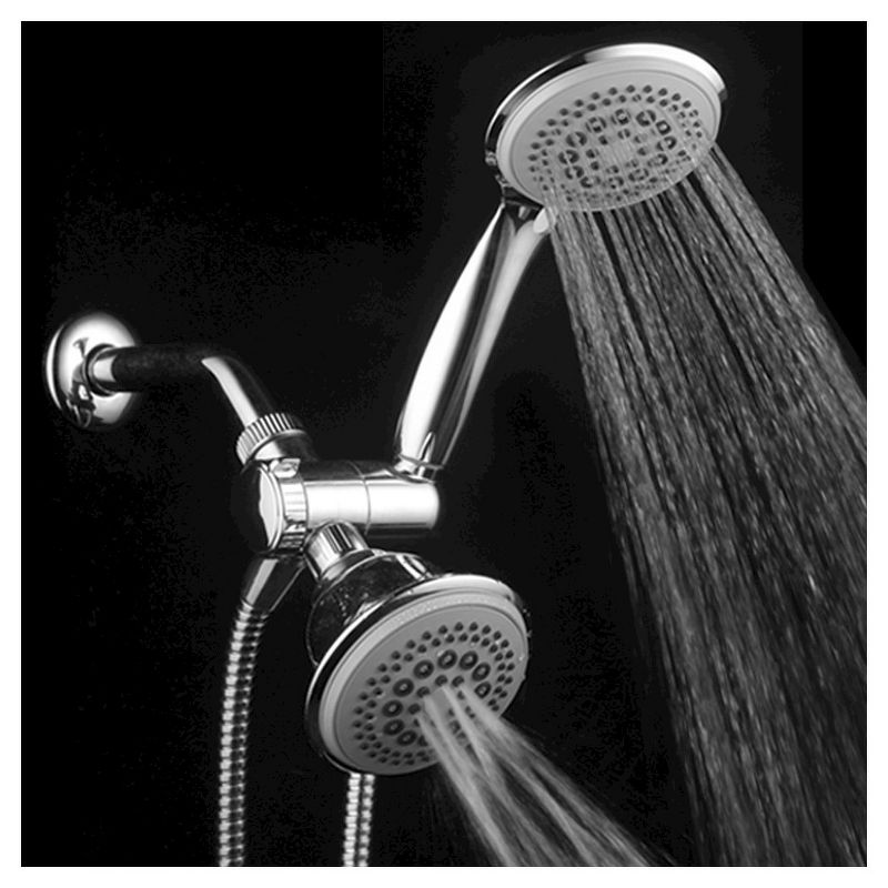 Dual Shower Head Ultra - Luxury Combo Shower System Chrome - Dreamspa
