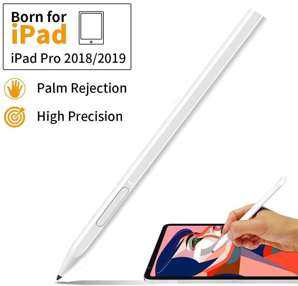 Stylus Pen for iPad with Palm Rejection, Active Pencil Compatible with (2018-2020) Apple iPad Pro (11/12.9 Inch),iPad 6th/7th Gen,iPad Mini 5th Gen,iPad Air 3rd Gen for Precise Writing/Drawing