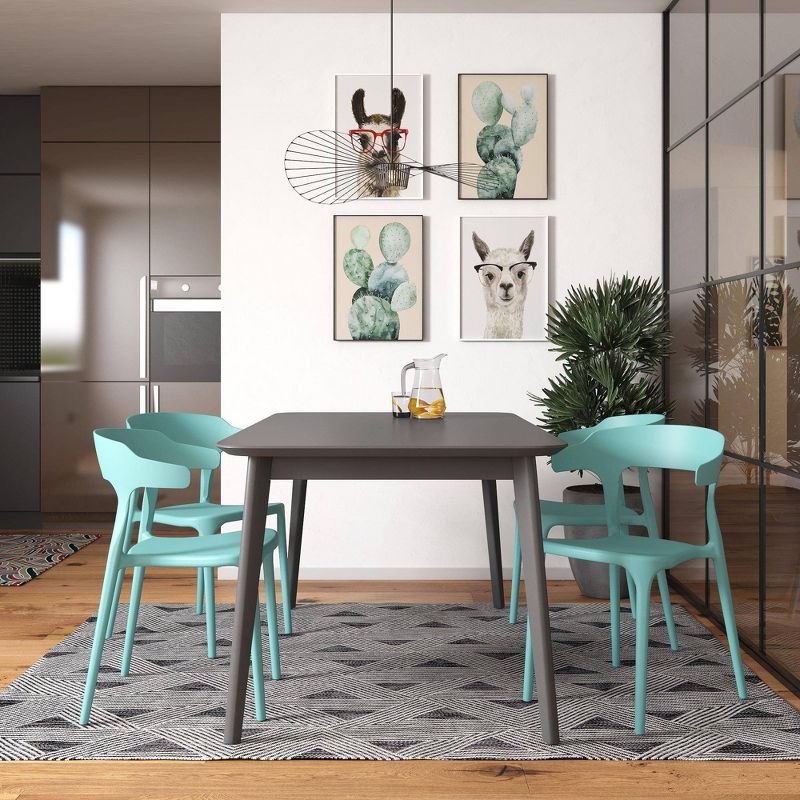 Felix 4pk Indoor/Outdoor Stacking Chairs - Aqua Haze - Novogratz