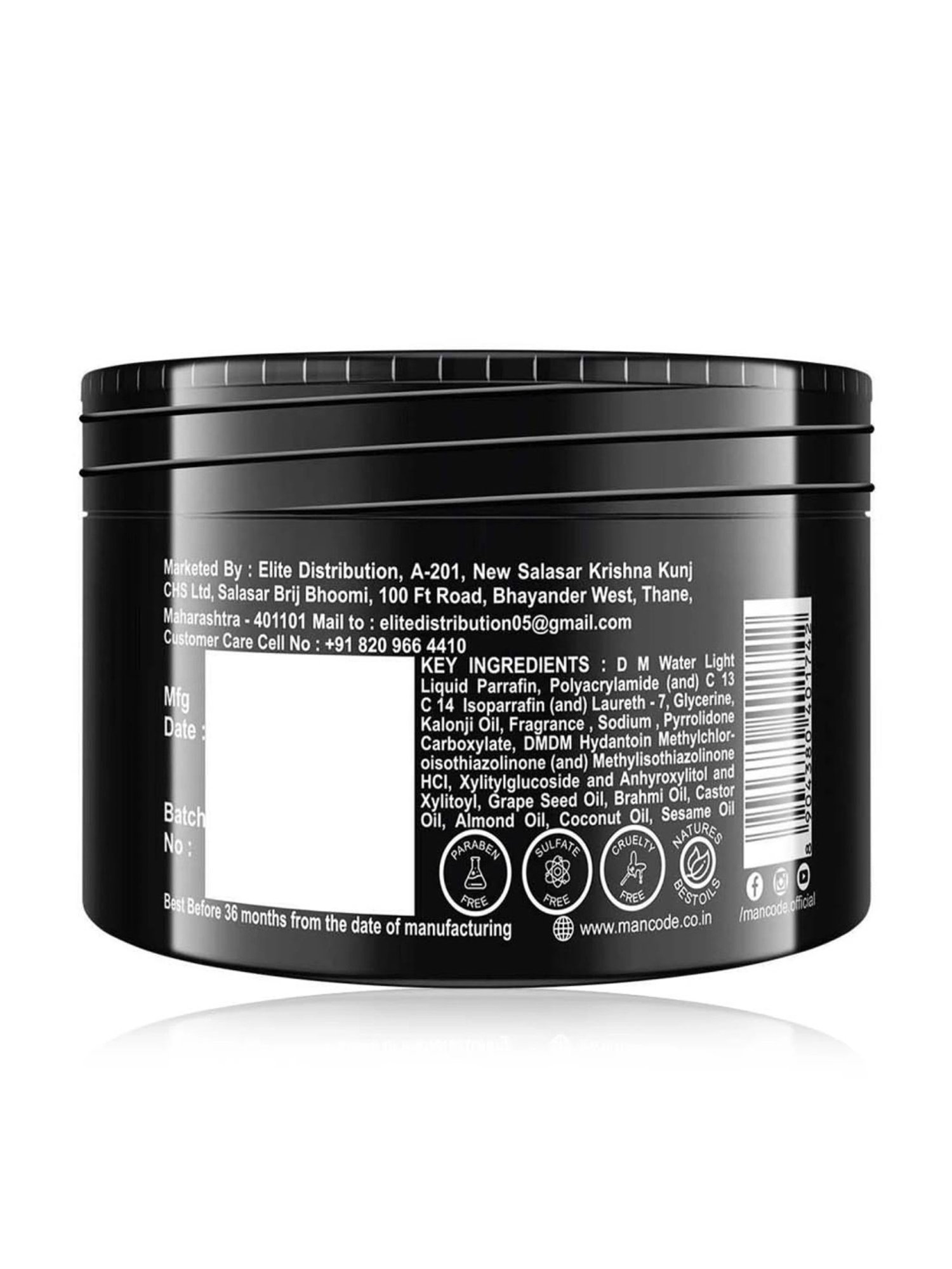 Mancode Hair Growth Cream - 100 gm