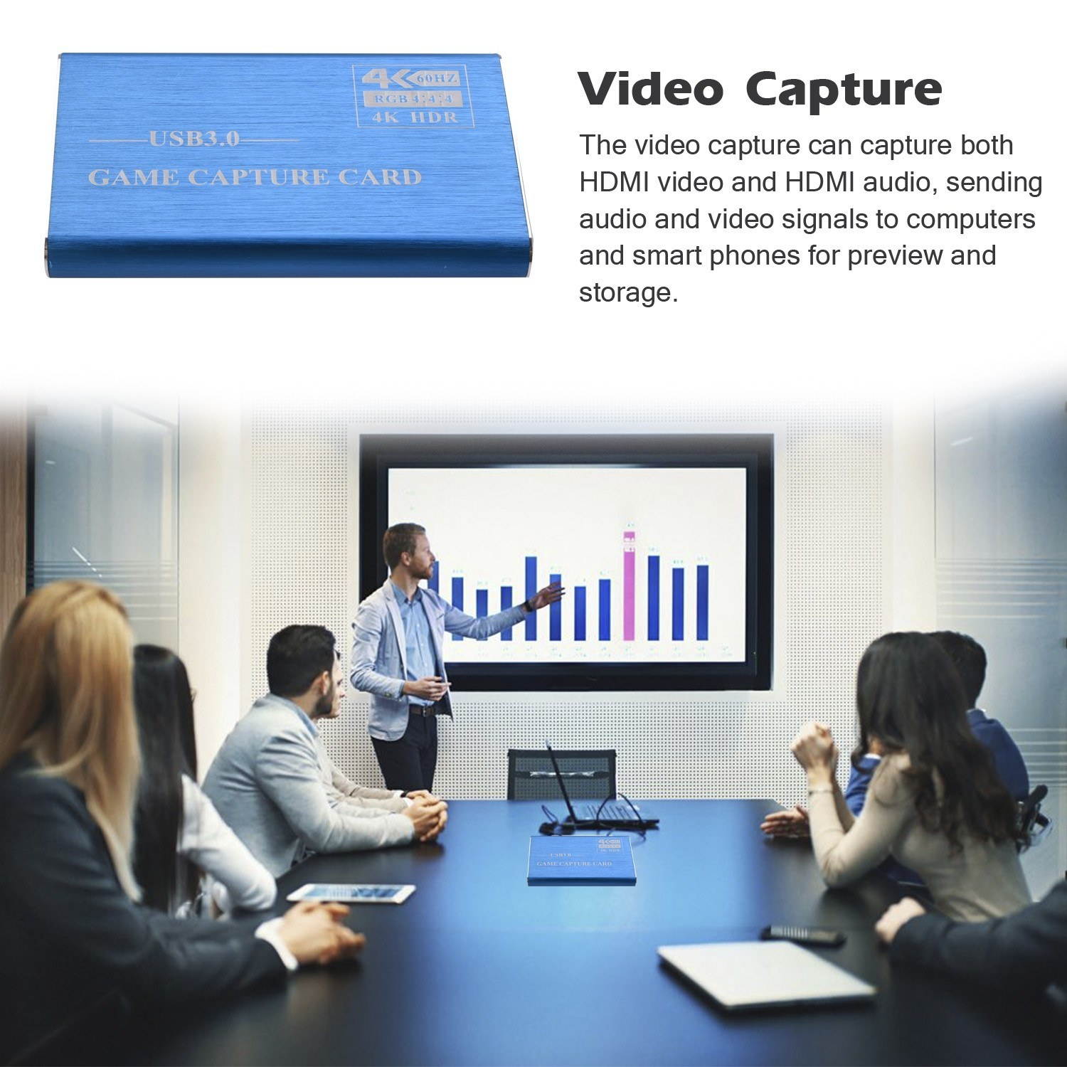 USB3.0 High Definition Multimedia Interface 4K60Hz Video Audio Capture Card Dongle Game Streaming Live Stream