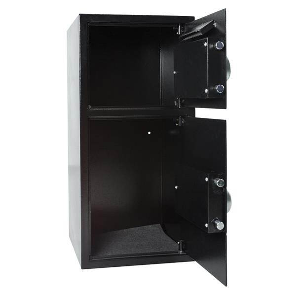 775*370*360mm Digital Keypad Double Depository Safe Black
