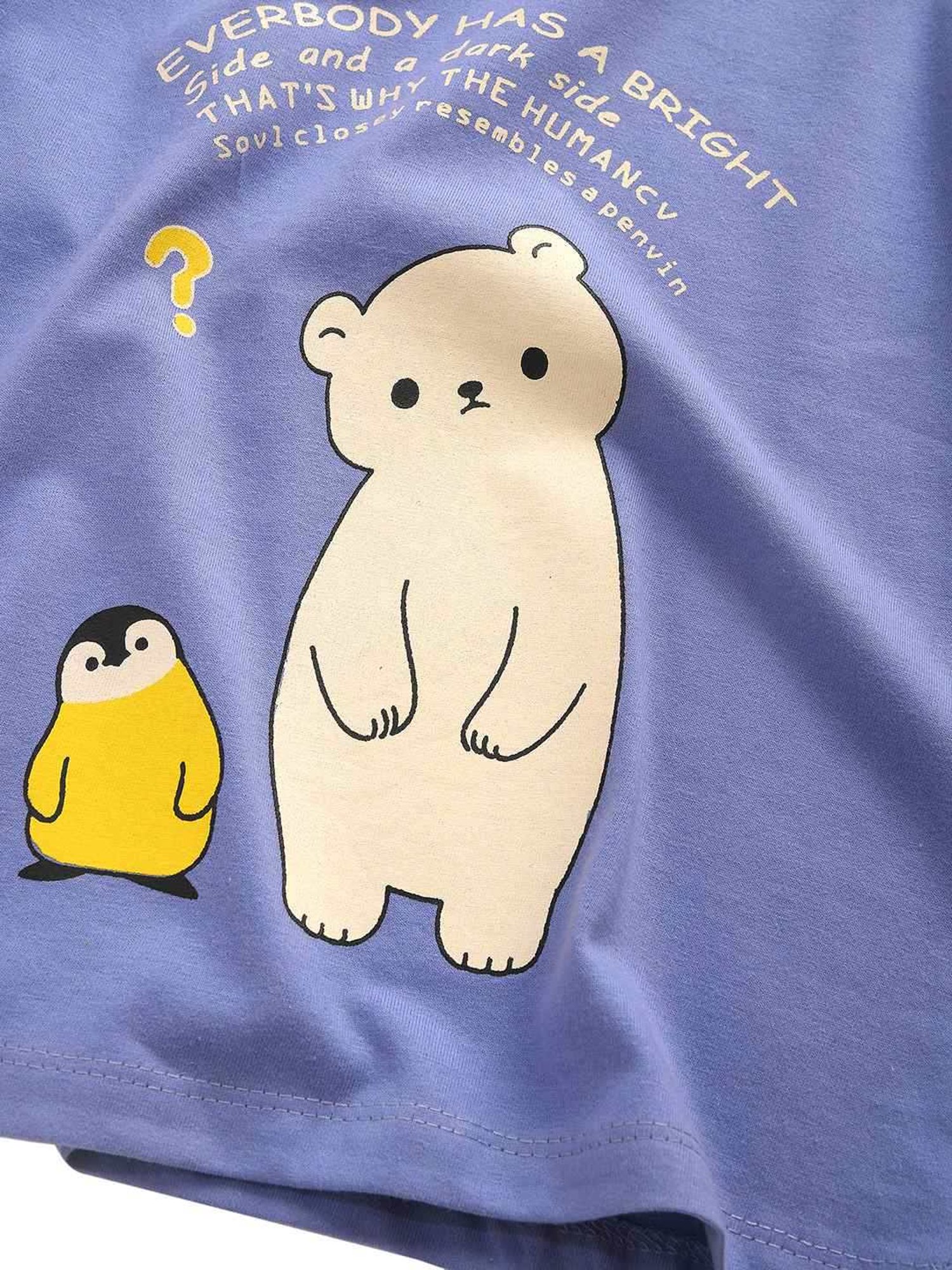 Kids Craft Purple Cotton Printed T-shirt