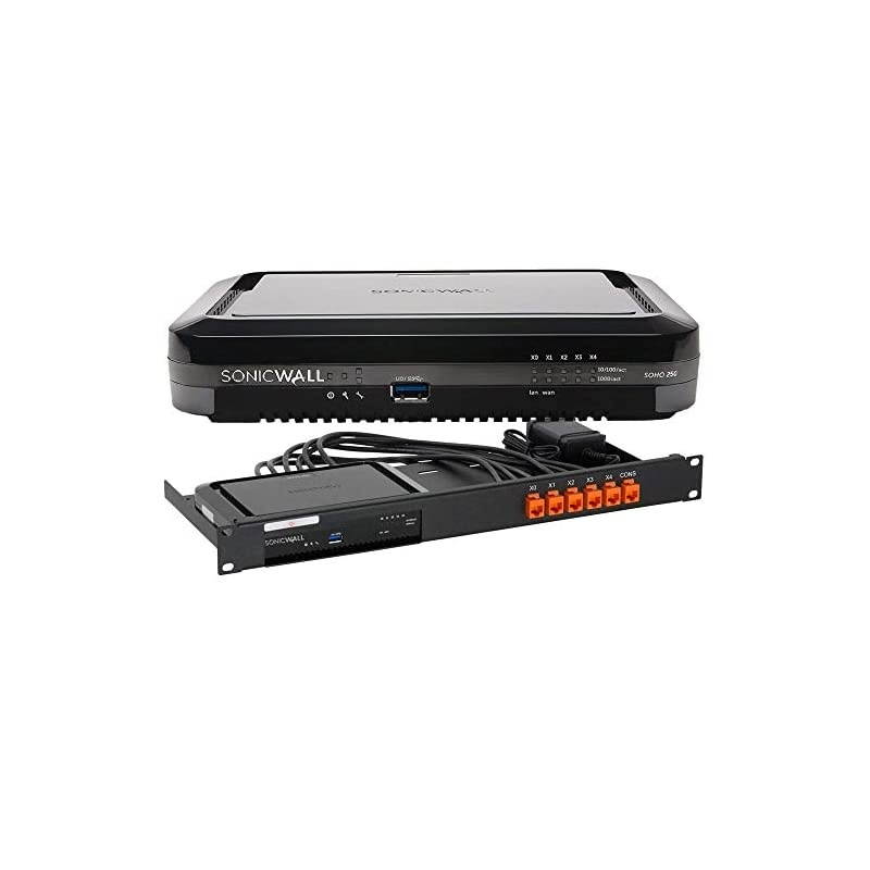 SOHO 250 Network Security Appliance and 2YR Secure Upgrade Plus Bundle with Rackmount Kit 02 SSC 1821+RM SW T7
