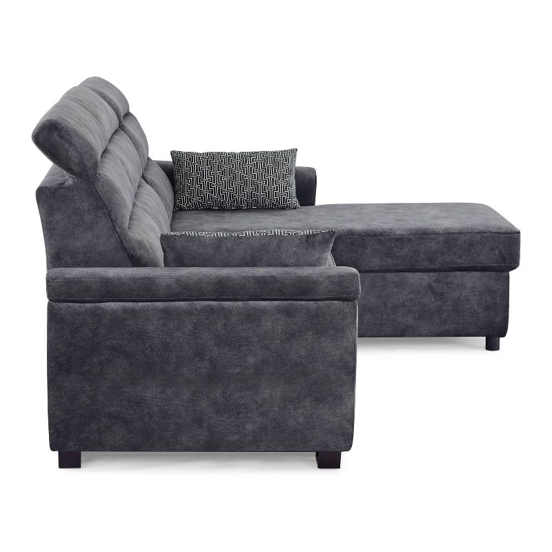 Florence Sectional Sofa Dark Gray - Serta