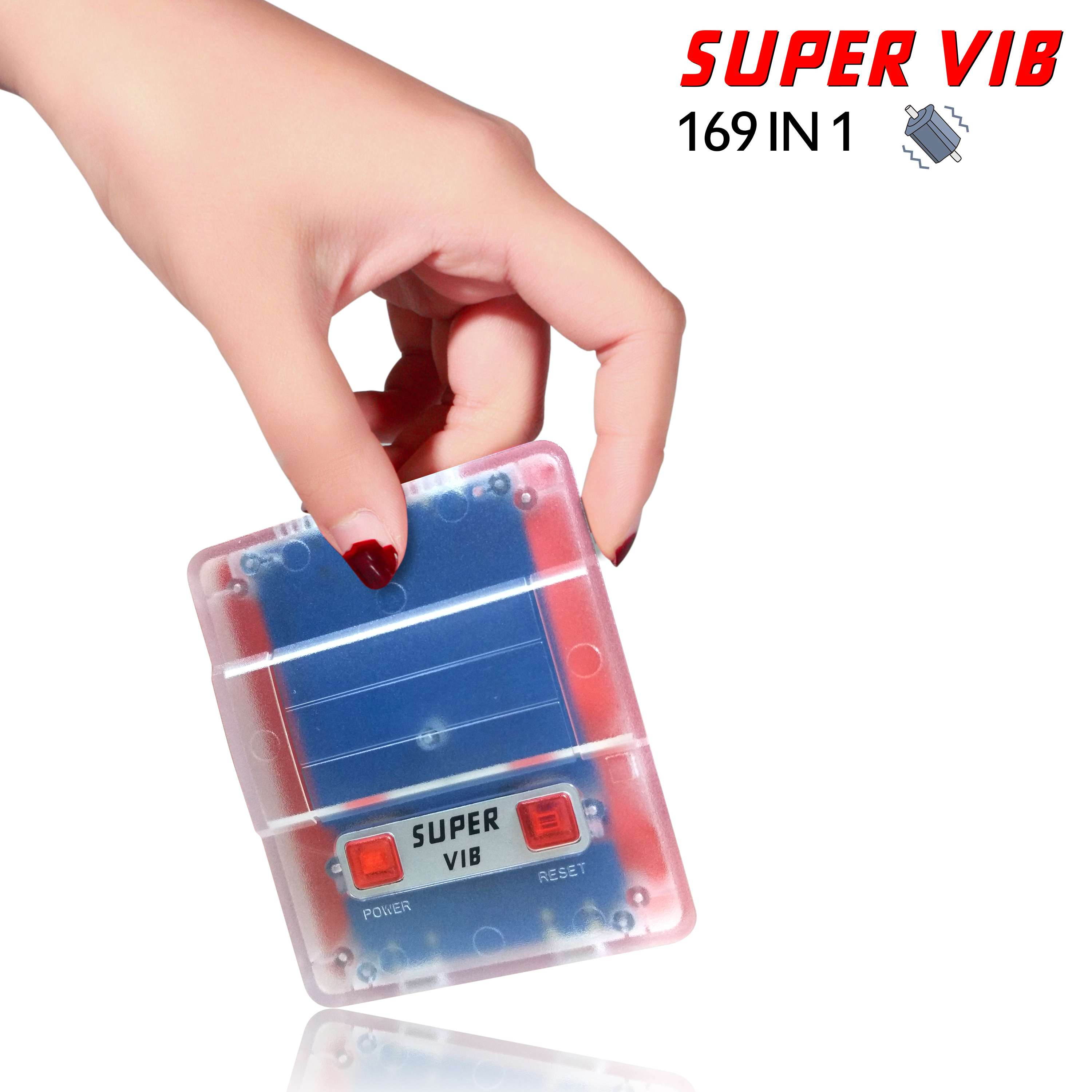 Super vib-tv vibrating handle SNES video game machine vibration game red and white machine FC home game machine (128M)