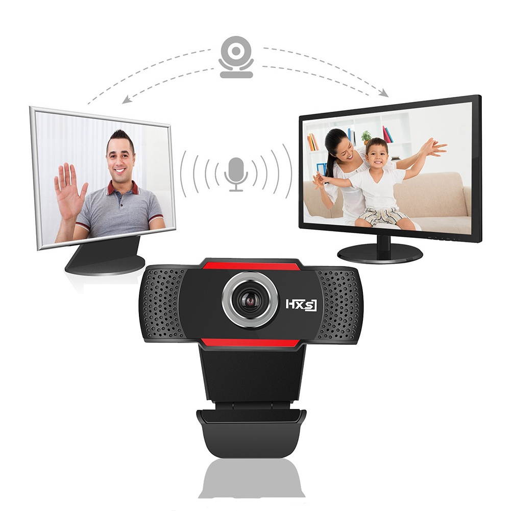HXSJ 720P HD Webcam Camera Rotating PC Computer Camera With Calling Noise Canceling Mic