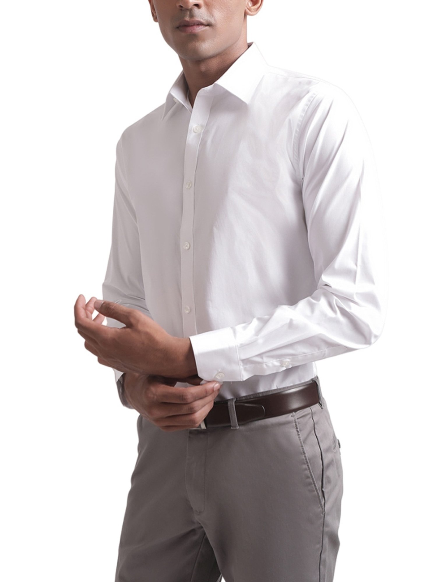 Matinique White Slim Fit Shirt