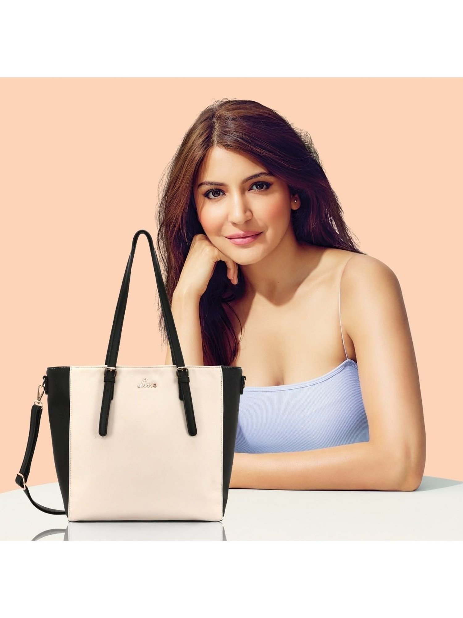 Call It Spring Black Combo Solid Large Tote Handbag