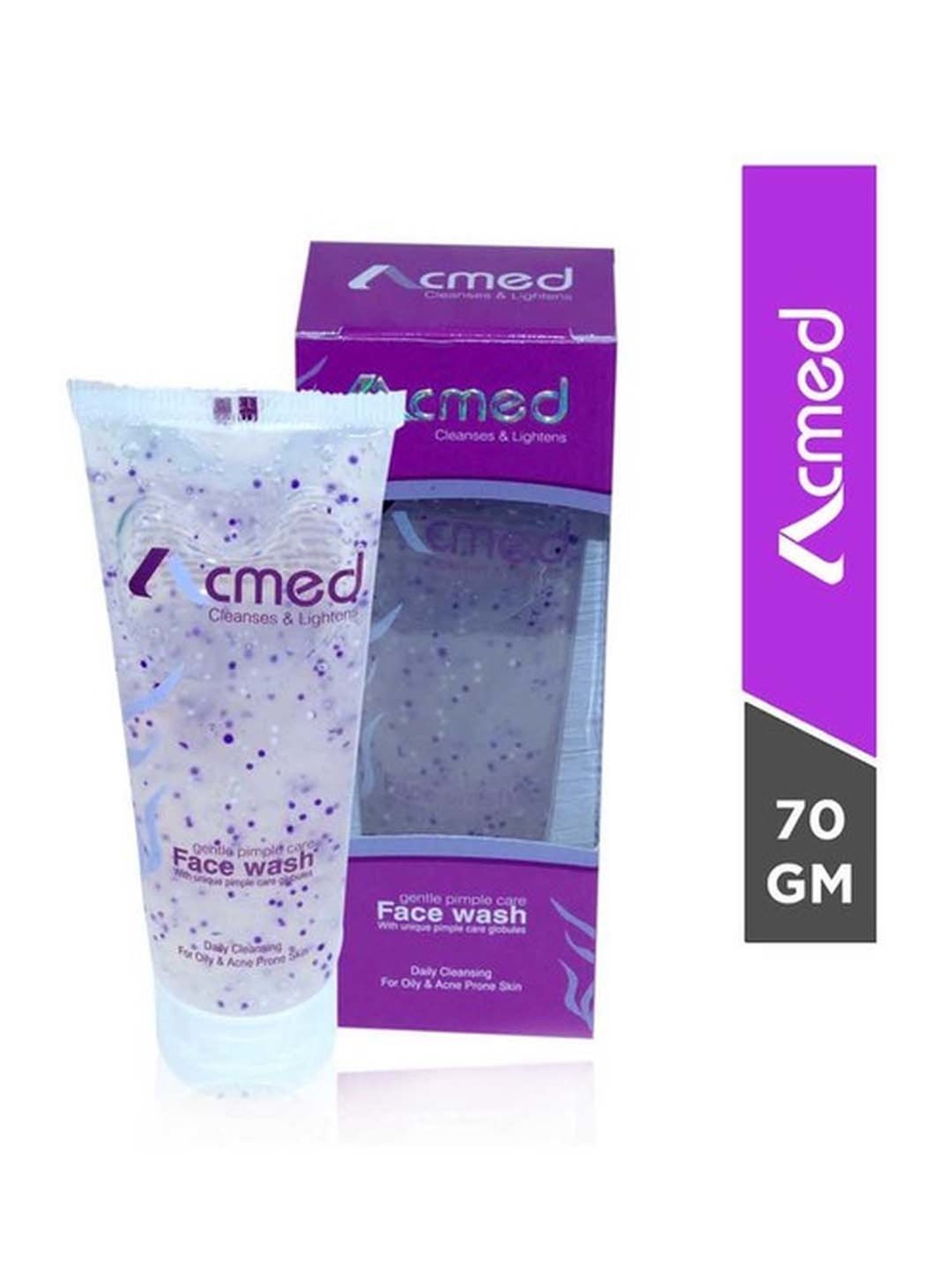 Acmed Pimple Care Face Wash - Pack of 2 (70 gm Each)