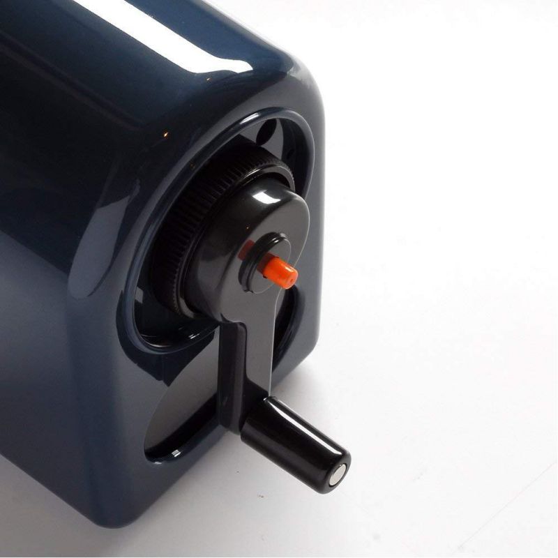 Uni KH-20 Hand Crank Wooden Pencil Sharpener - Black