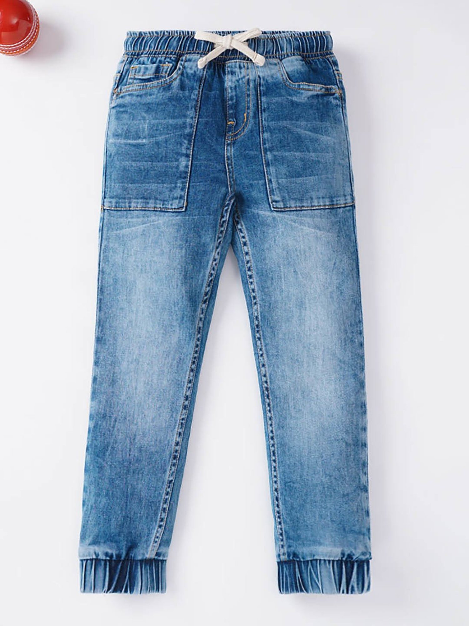 Ed-a-Mamma Boys Dark Blue Solid Jeans