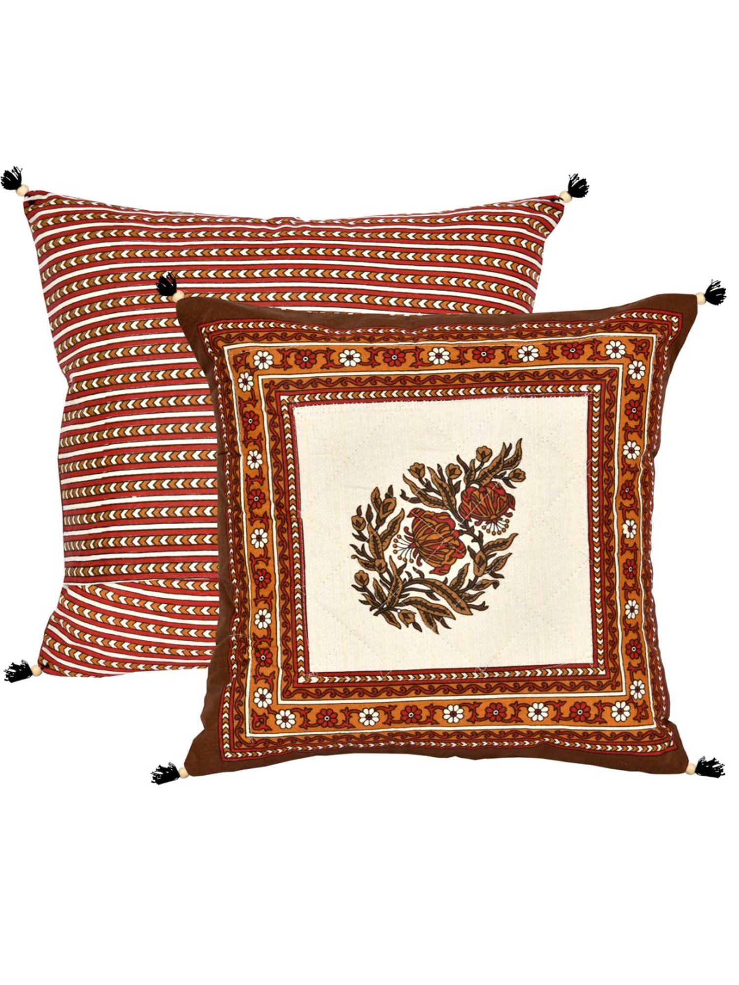 Living Roots Multicolor Cotton Cushion Covers - Set of 5