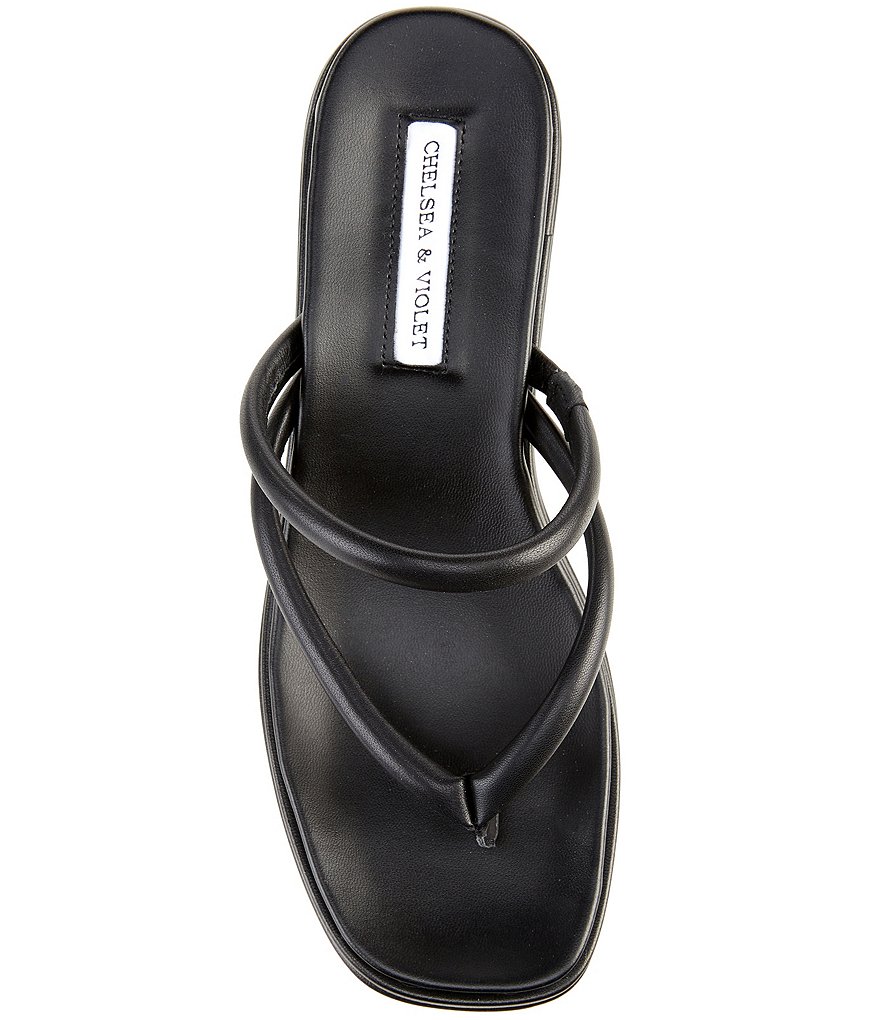 Chelsea & Violet Benni Flatform Wedge Thong Sandals