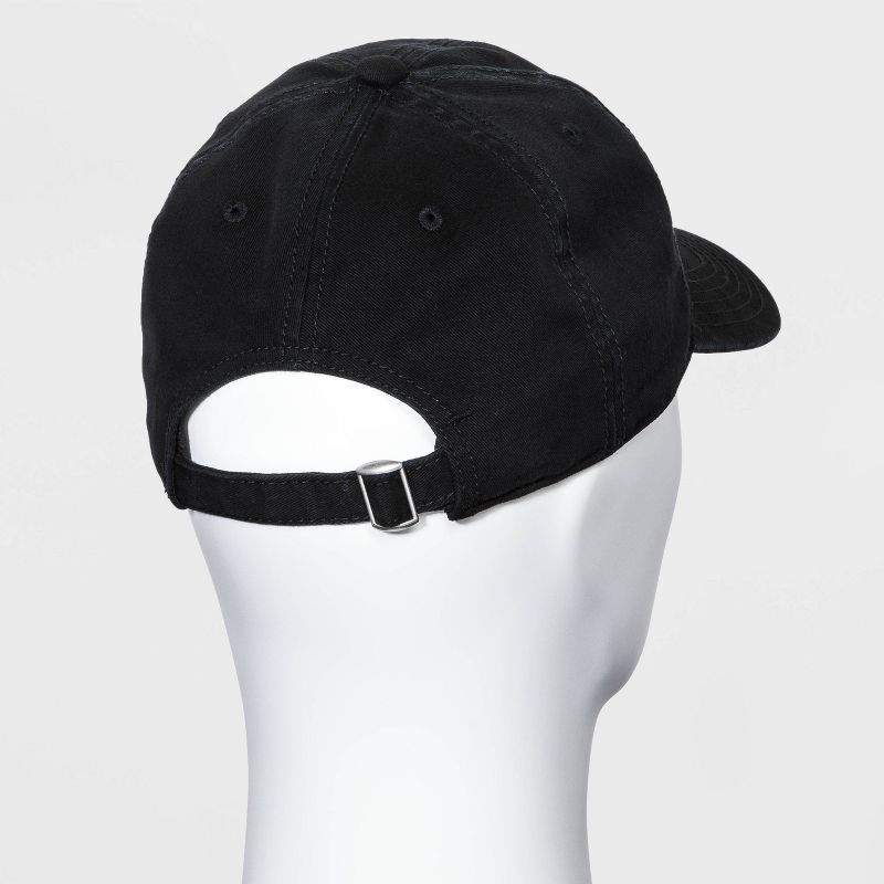 Men's Mickey Mouse Peek A Boo Baseball Cap - Black One Size