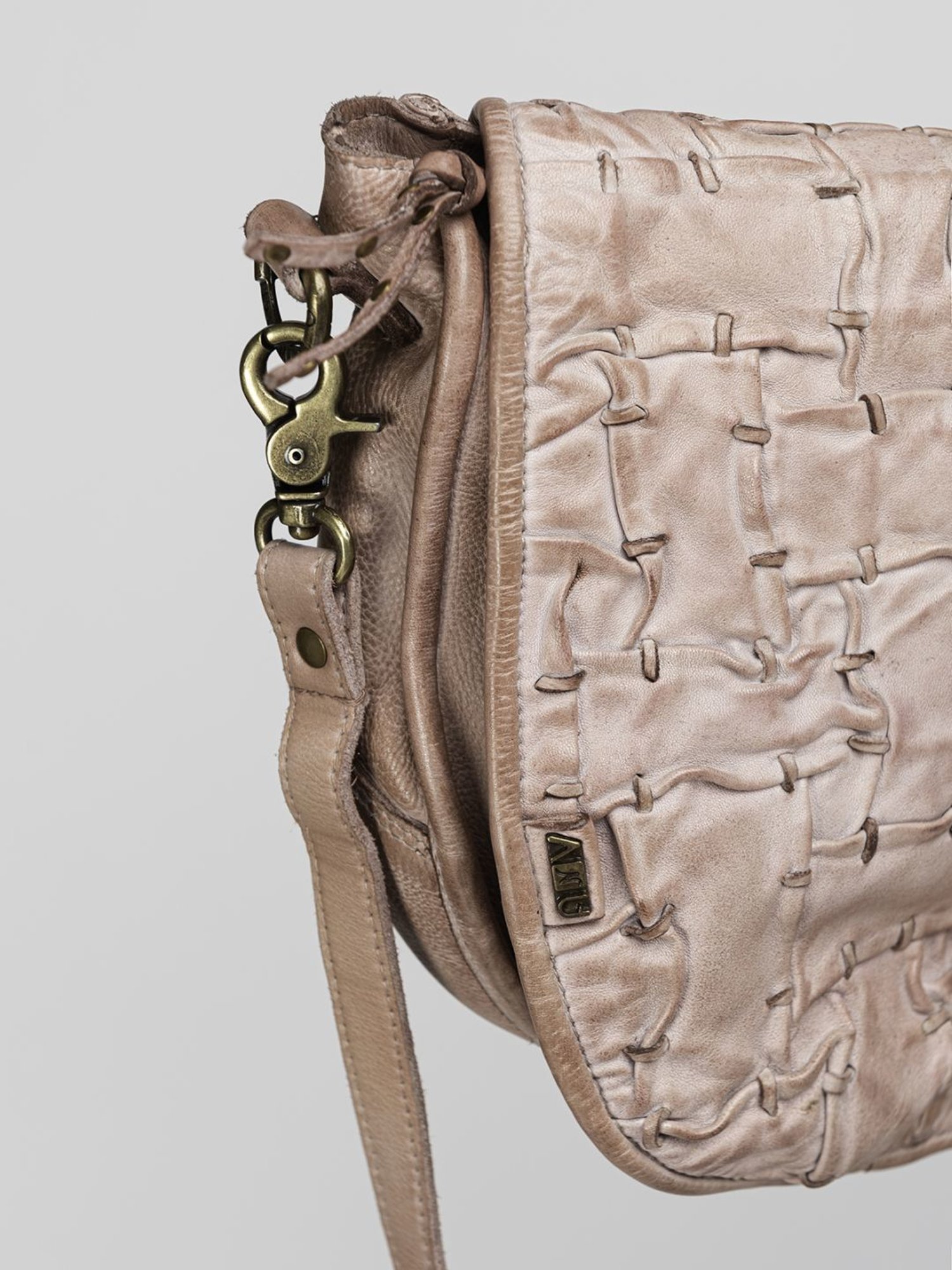 Art N Vintage Carla Blush Pink Leather Textured Small Sling Handbag