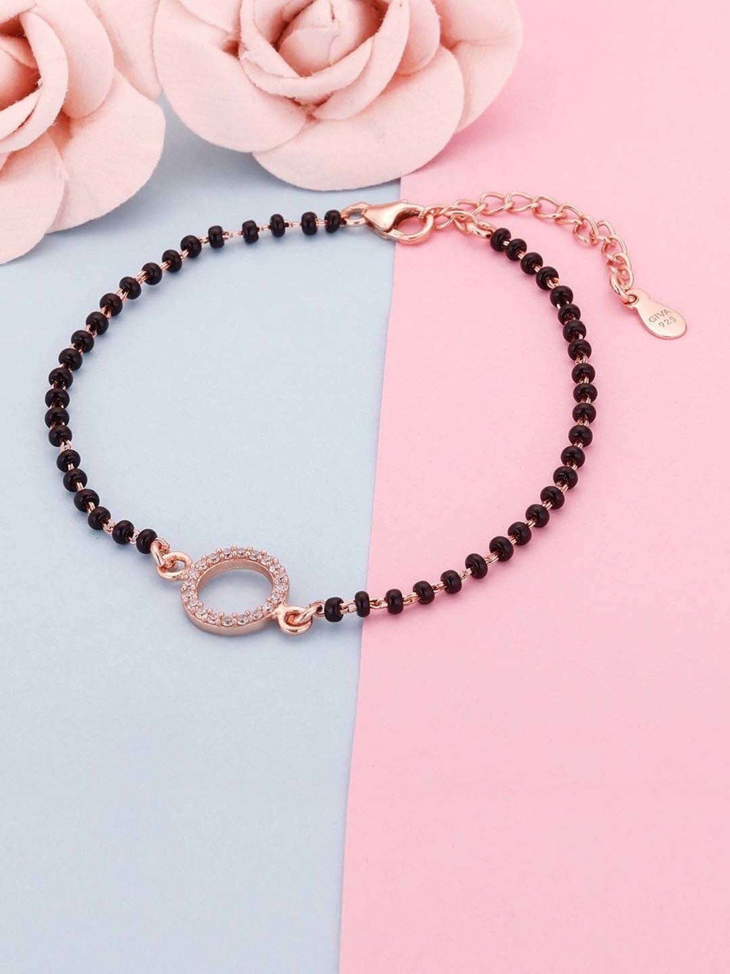 GIVA 92.5 Sterling Silver Circle of Life Bracelet for Women