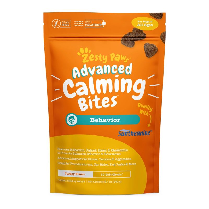 Zesty Paws Calming Bites Vitamins & Supplements for Dogs - 60ct